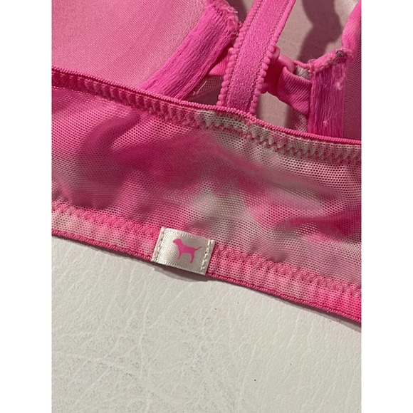 32A PINK by Victoria’s Secret Wear Everywhere Demi Front Closure Racer Back Bra - Picture 6 of 9
